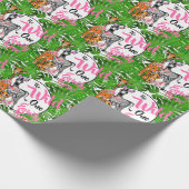 Safari-dieren | OERWOUDEN | tropisch bos Cadeaupapier (Hoek)