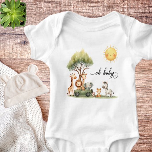 Safari dieren Oh Baby Romper