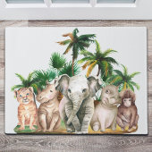 Safari Dieren Palmbomen Deurmat