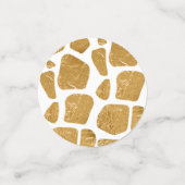 Safari dieren print moderne verjaardagsfeestfoto confetti (Kleine voorkant)