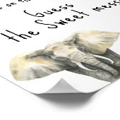 Safari dieren - Raad de zoete puinhoop Poster (Hoek)