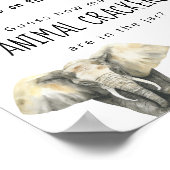 Safari dieren - Raad hoeveel dieren crackers Poster (Hoek)