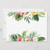 Safari Dieren rijden door Baby shower Greenery Gol Kaart (Achterkant)