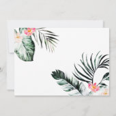 Safari Dieren rijden door Baby shower Greenery Gol Kaart (Achterkant)