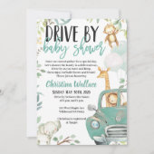 Safari Dieren rijden op babyschoeisel Kaart (Voorkant)