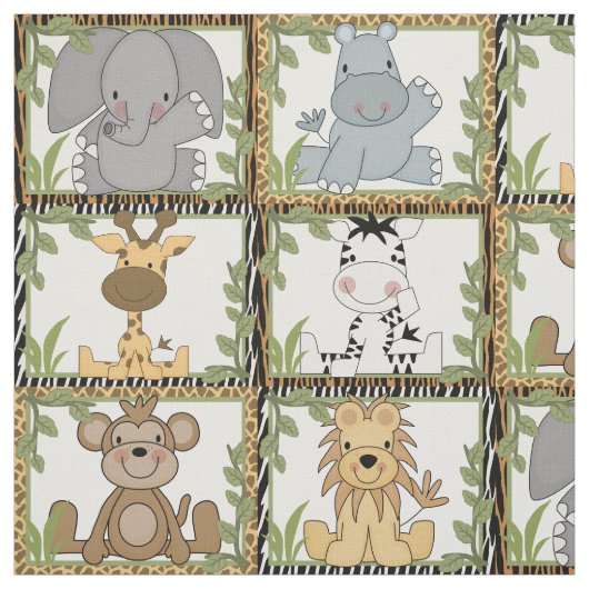 Safari Dieren Stof (Swatch)