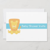Safari Dieren thema Baby shower Invite Kaart (Achterkant)