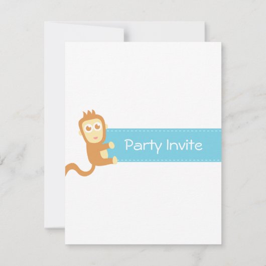 Safari Dieren thema eerste verjaardag Kaart (Achterkant)