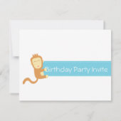 Safari Dieren thema eerste verjaardag Kaart (Achterkant)