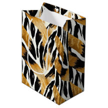 Safari Dieren thema Goud en Zwart