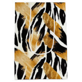 Safari Dieren thema Goud en Zwart Medium Cadeauzakje (Achterkant)