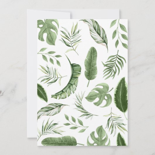 Safari Dieren Tijd Capsule Note Bericht Kaart (Achterkant)