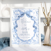 Safari Dieren Toile de Jouy Baby shower Welkom