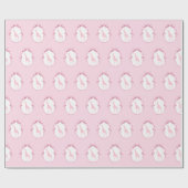 Safari Dieren Toile de Jouy Dusty Pink Cadeaupapier (Vlak)