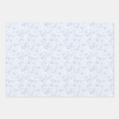 Safari Dieren Toile de Jouy Inpakpapier Vel (Voorkant)