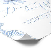 Safari dieren Toile de Jouy Luierverloting Poster (Hoek)