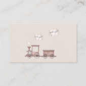 Safari Dieren Train Baby shower Luier Raffle Informatiekaartje (Achterkant)