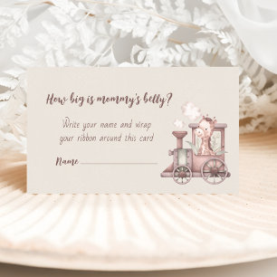 Safari dieren trainen hoe groot de buik van mama i informatiekaartje