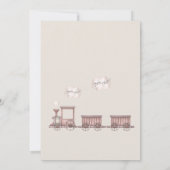 Safari Dieren Trein 2e Verjaardag Kaart (Achterkant)