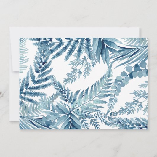 Safari dieren Tropical eerste verjaardag Kaart (Achterkant)