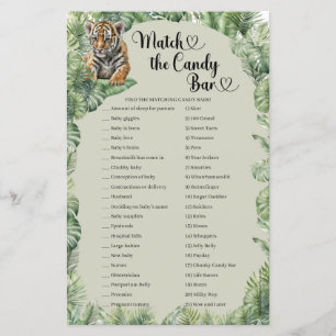 Safari dieren Tropical Match Het Snoep Bar spel