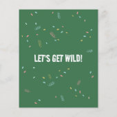 Safari Dieren Twee Wild Budget Verjaardag Uitnodig (Achterkant)