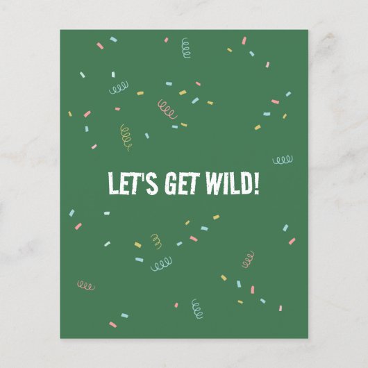 Safari Dieren Twee Wild Budget Verjaardag Uitnodig (Achterkant)