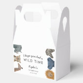 Safari Dieren Verjaardag Wilde Tijd Bedankdoosjes (Geopend)