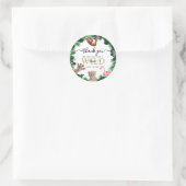 Safari Dieren Verjaardagsfeest Voorkeur Ronde Sticker (Tas)