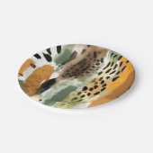 Safari Dieren voor Prints Abstract Modern Boho Papieren Bordje (Gekanteld)