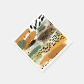 Safari Dieren voor Prints Abstract Modern Boho Servet (Hoek)