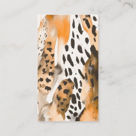 Safari Dieren voor Prints Diaper Raffle Tickets Informatiekaartje (Achterkant)