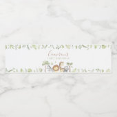 Safari Dieren Waterfles Etiket (Enkel label)