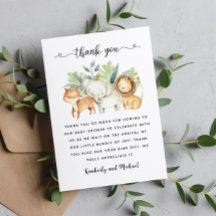 Safari Dieren Waterverf Verjaardag I Baby shower