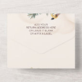 Safari Dieren Wild Een 1e Verjaardag All In One Uitnodiging (Achterkant)