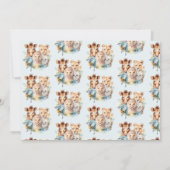 Safari Dieren Wild Een 1e Verjaardag Kaart (Achterkant)