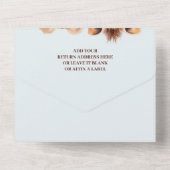 Safari Dieren Wild Eén Baby shower All In One Uitnodiging (Achterkant)