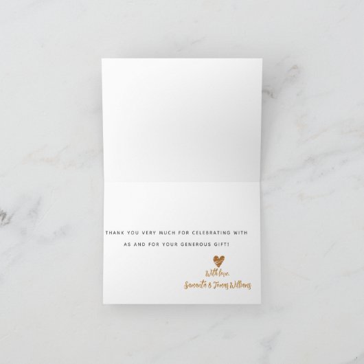 Safari dieren wild één modern Baby shower Bedankkaart (Binnen)