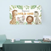 Safari Dieren Wilde 1 1e verjaardag Banner (Beurs)