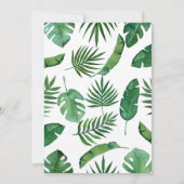 Safari Dieren Wilde 1 1e verjaardag Uitnodiging (Achterkant)