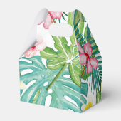 Safari Dieren Wilde Eén eerste verjaardag Bedankdoosjes (Achterkant)