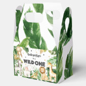 Safari Dieren Wilde Eén eerste verjaardag Bedankdoosjes (Geopend)