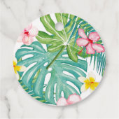 Safari Dieren Wilde Eén eerste verjaardag Bedankjes Labels (Achterkant)