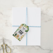 Safari Dieren Wilde Eén eerste verjaardag Cadeaulabel (Met Touw)