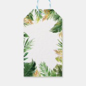 Safari Dieren Wilde Eén eerste verjaardag Cadeaulabel (Achterkant)