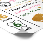 Safari Dieren Wilde een eerste verjaardag mijlpale Poster (Hoek)