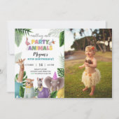 Safari Dieren wordt op zaterdag uitgenodigd met fo Kaart (Voorkant)