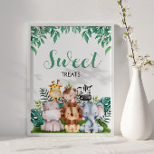 Safari Dieren Zoet Treats teken, Wild ONE Poster