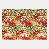 Safari Dierenbont Prints Kleurrijk Inpakpapier Vel (Voorkant 3)
