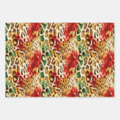 Safari Dierenbont Prints Kleurrijk Inpakpapier Vel (Voorkant 2)